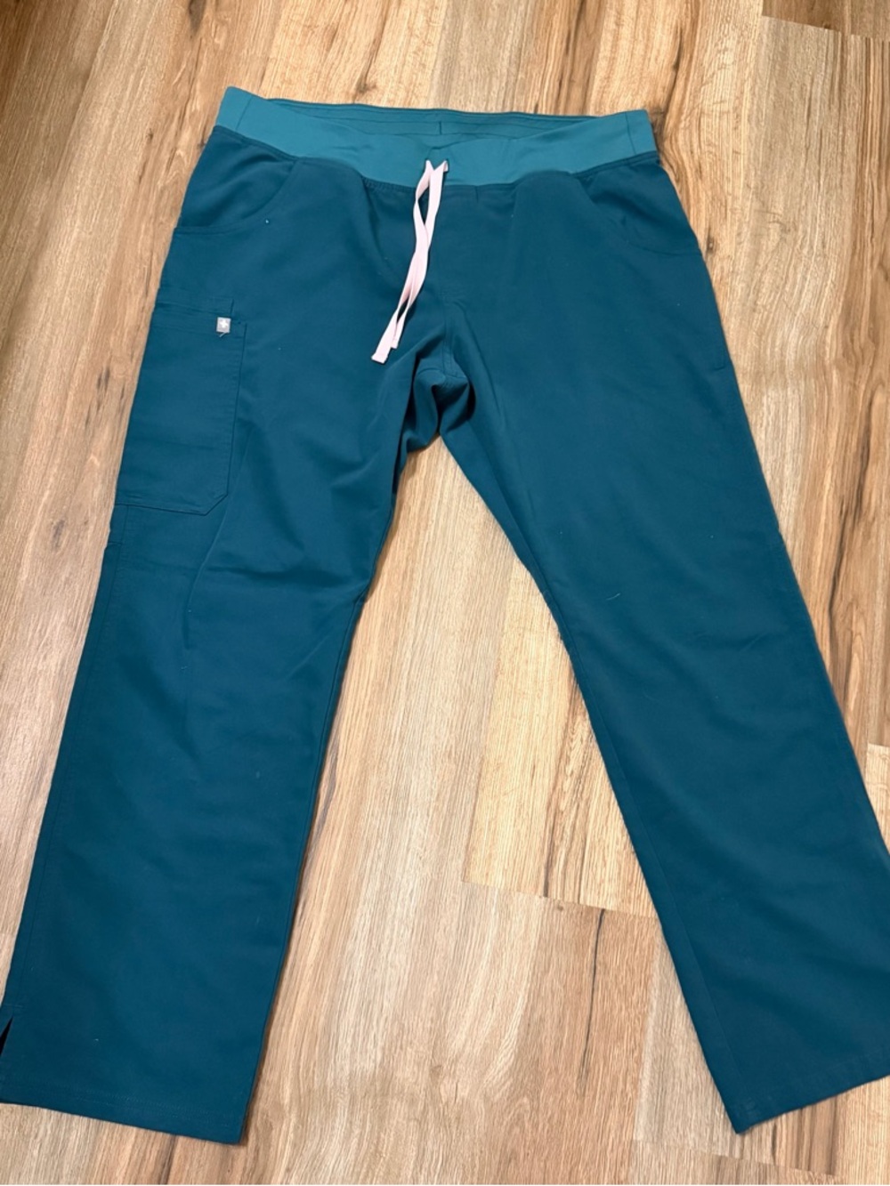 Figs Teal Women's Caribbean Kade Cargo Scrub Pant